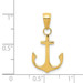 14K Yellow Gold Anchor Pendant - (A85-358) 14K Yellow Gold Anchor Pendant - (A85-358)