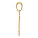 14K Yellow Gold Caduceus Charm - (A85-376)