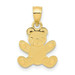 14K Yellow Gold Teddy Bear Pendant - (A85-433) 14K Yellow Gold Teddy Bear Pendant - (A85-433)