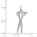 14K White Gold Scissors Charm - (A85-537)