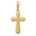 14K Yellow Gold Passion Cross Pendant 19mm length - (A85-603) 14K Yellow Gold Passion Cross Pendant 19mm length - (A85-603)