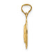 14K Yellow Gold Polished & Diamond-cut Lady of Guadalupe Oval Pendant - (A85-695) 14K Yellow Gold Polished & Diamond-cut Lady of Guadalupe Oval Pendant - (A85-695)