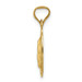 14K Yellow Gold Polished & Diamond-cut Lady of Guadalupe Oval Pendant - (A85-695) 14K Yellow Gold Polished & Diamond-cut Lady of Guadalupe Oval Pendant - (A85-695)