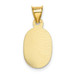 14K Yellow Gold Polished & Diamond-cut Lady of Guadalupe Oval Pendant - (A85-695) 14K Yellow Gold Polished & Diamond-cut Lady of Guadalupe Oval Pendant - (A85-695)
