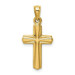 14K Yellow Gold Reversible Crucifix /Cross Pendant - (A85-723)
