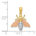 14k Yellow & Rose Gold Polished Bee Pendant - (A86-114) 14k Yellow & Rose Gold Polished Bee Pendant - (A86-114)