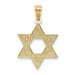 14K Yellow Gold Diamond-cut Polished Star of David Pendant - (A86-222) 14K Yellow Gold Diamond-cut Polished Star of David Pendant - (A86-222)