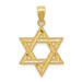 14K Yellow Gold Diamond-cut Polished Star of David Pendant - (A86-222) 14K Yellow Gold Diamond-cut Polished Star of David Pendant - (A86-222)