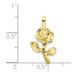 10K Yellow Gold Yellow Gold Rose Charm - (A86-679)