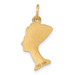 10K Yellow Gold Egyptian Head Charm - (A86-700) 10K Yellow Gold Egyptian Head Charm - (A86-700)