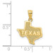 14K Yellow Gold State of Texas Pendant - (A86-757)