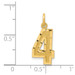 14K Yellow Gold Medium Diamond-cut Number 4 Charm - (A88-120) 14K Yellow Gold Medium Diamond-cut Number 4 Charm - (A88-120)
