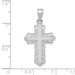 10K White Gold Lace Trim Cross Pendant - (A88-298) 10K White Gold Lace Trim Cross Pendant - (A88-298)