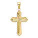 10K Yellow Gold Diamond-cut Cross Pendant - (A89-508) 10K Yellow Gold Diamond-cut Cross Pendant - (A89-508)