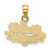 14K Yellow Gold #1 Daughter With Flowers Charm Pendant - (A89-752) 14K Yellow Gold #1 Daughter With Flowers Charm Pendant - (A89-752)