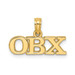 14K Yellow Gold Polished OBX Charm Pendant - (A92-678) 14K Yellow Gold Polished OBX Charm Pendant - (A92-678)