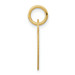 14K Yellow Gold Small Engravable Heart Charm Pendant - (A97-600)