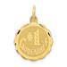 14K Yellow Gold #1 Godfather Charm Pendant - (A98-607)