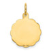 14K Yellow Gold Happy 20th Anniversary Charm Pendant - (A98-655)