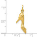 14K Yellow Gold High Heel Shoe Charm - (A98-951)