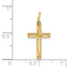 14K Yellow Gold Laser Designed Cross Charm 21mm length - (B11-128) 14K Yellow Gold Laser Designed Cross Charm 21mm length - (B11-128)