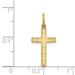 14K Yellow Gold Laser Designed Cross Charm 23mm length - (B11-231)