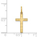 14K Yellow Gold Laser Designed Cross Charm 23mm length - (B11-231)