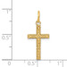 14K Yellow Gold Laser Designed Cross Charm 23mm length - (B11-276) 14K Yellow Gold Laser Designed Cross Charm 23mm length - (B11-276)