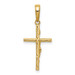 14K Yellow Gold INRI Hollow Crucifix Pendant - (B11-703) 14K Yellow Gold INRI Hollow Crucifix Pendant - (B11-703)