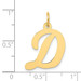 14K Yellow Gold Large Script Initial Letter D Charm Pendant - (B13-185) 14K Yellow Gold Large Script Initial Letter D Charm Pendant - (B13-185)