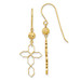 14K Yellow Gold Cross Earrings - (B42-314) 14K Yellow Gold Cross Earrings - (B42-314)