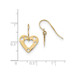 14K Yellow Gold Polished Cutout Heart Dangle Earrings - (B42-486) 14K Yellow Gold Polished Cutout Heart Dangle Earrings - (B42-486)