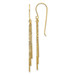 14K Yellow Gold Polished Diamond-cut Tassle with Bars Shepherd Hook Earrings - (B42-548) 14K Yellow Gold Polished Diamond-cut Tassle with Bars Shepherd Hook Earrings - (B42-548)