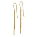 14K Yellow Gold Polished Diamond-cut Tassle with Bars Shepherd Hook Earrings - (B42-548) 14K Yellow Gold Polished Diamond-cut Tassle with Bars Shepherd Hook Earrings - (B42-548)