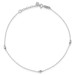14K White Gold Mirror Beaded Anklet - Length 9'' inches - (C64-251) 14K White Gold Mirror Beaded Anklet - Length 9'' inches - (C64-251)