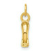 14K Yellow Gold French Slipper Charm - (A82-541)