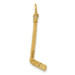 14K Yellow Gold Hockey Stick Charm - (A82-837)
