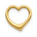 14K Yellow Gold 3-D Floating Heart Slide - (A83-337) 14K Yellow Gold 3-D Floating Heart Slide - (A83-337)