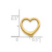 14K Yellow Gold 3-D Floating Heart Slide - (A83-337) 14K Yellow Gold 3-D Floating Heart Slide - (A83-337)