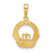 14K Yellow Gold Claddagh Charm 20mm length - (A83-454) 14K Yellow Gold Claddagh Charm 20mm length - (A83-454)