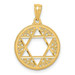 14K Yellow Gold Filigree Star of David Pendant - (A83-543) 14K Yellow Gold Filigree Star of David Pendant - (A83-543)