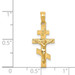 14K Yellow Gold Eastern Orthodox Crucifix Charm 25mm length - (A83-563) 14K Yellow Gold Eastern Orthodox Crucifix Charm 25mm length - (A83-563)