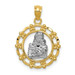 14K Yellow Gold w/Rhodium Mother Holding Baby Pendant - (A83-623) 14K Yellow Gold w/Rhodium Mother Holding Baby Pendant - (A83-623)