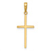 14K Yellow Gold Polished Cross Pendant 32mm length - (A83-639)