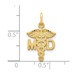 14K Yellow Gold M.D. Caduceus Charm - (A83-729) 14K Yellow Gold M.D. Caduceus Charm - (A83-729)