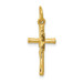 14K Yellow Gold Crucifix Charm 25mm length - (A83-861) 14K Yellow Gold Crucifix Charm 25mm length - (A83-861)