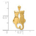 14K Yellow Gold Satin & Polished Cats Pendant - (A83-868)