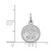 14K White Gold Polished Graduation Disc Charm - (A84-473)
