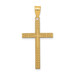 14K Yellow Gold Diamond-cut Latin Cross Pendant - (A84-494) 14K Yellow Gold Diamond-cut Latin Cross Pendant - (A84-494)