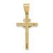 14K Two-tone Gold INRI Crucifix Pendant 30mm length - (A84-544) 14K Two-tone Gold INRI Crucifix Pendant 30mm length - (A84-544)